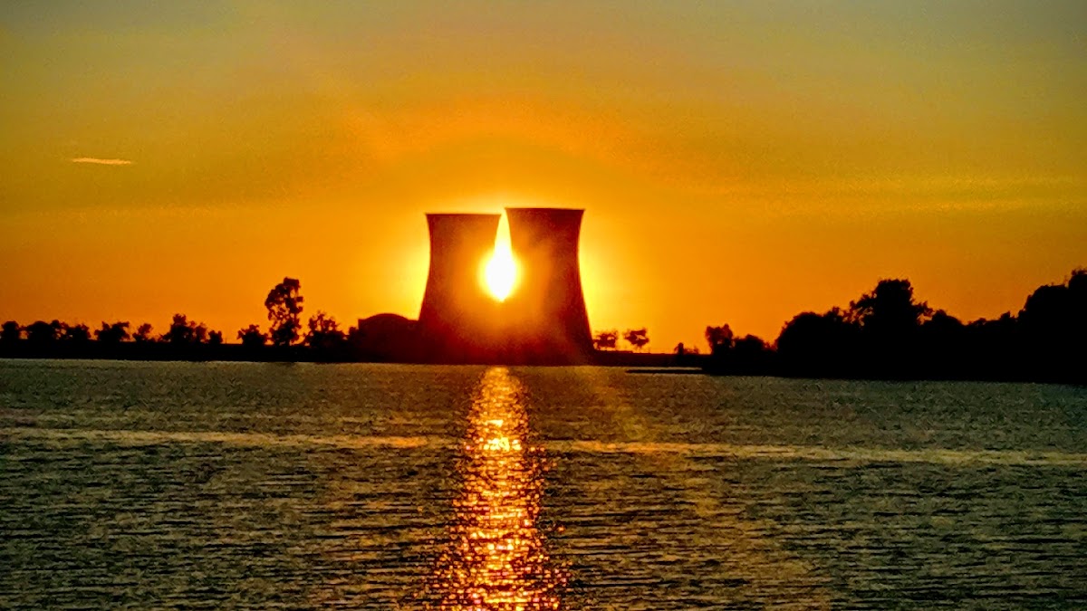 Rancho Seco Recreational Area lake and cooling towers